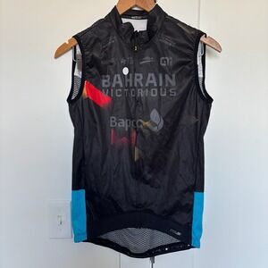 ALE Cycling Bahrain Victorious Team Vest Men Medium Black Blue Lightweight Italy
